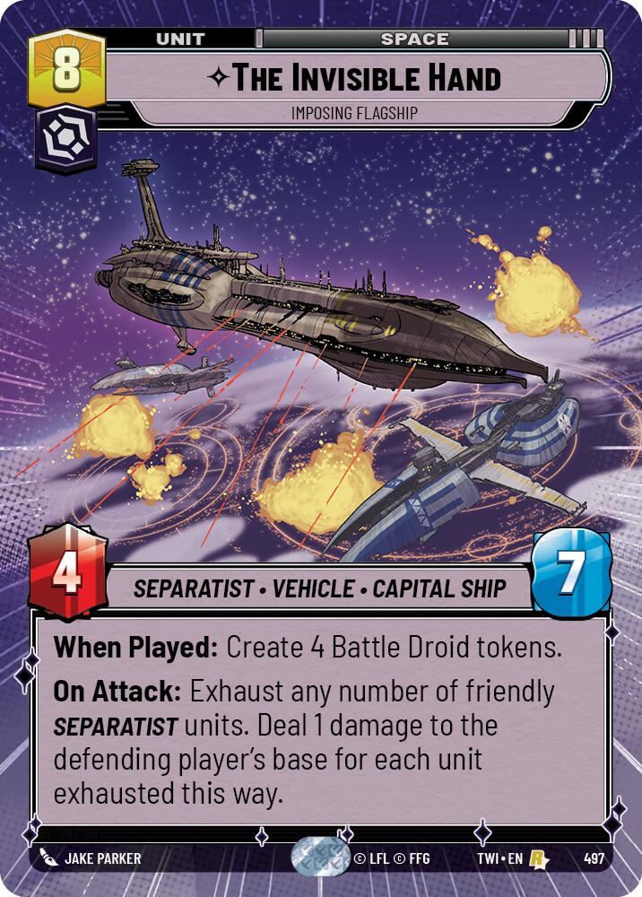 The Invisible Hand - Imposing Flagship (497) (Hyperspace) (497) [Twilight of the Republic] | Tabernacle Games