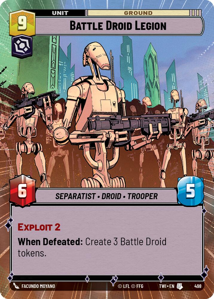 Battle Droid Legion (498) (Hyperspace) (498) [Twilight of the Republic] | Tabernacle Games