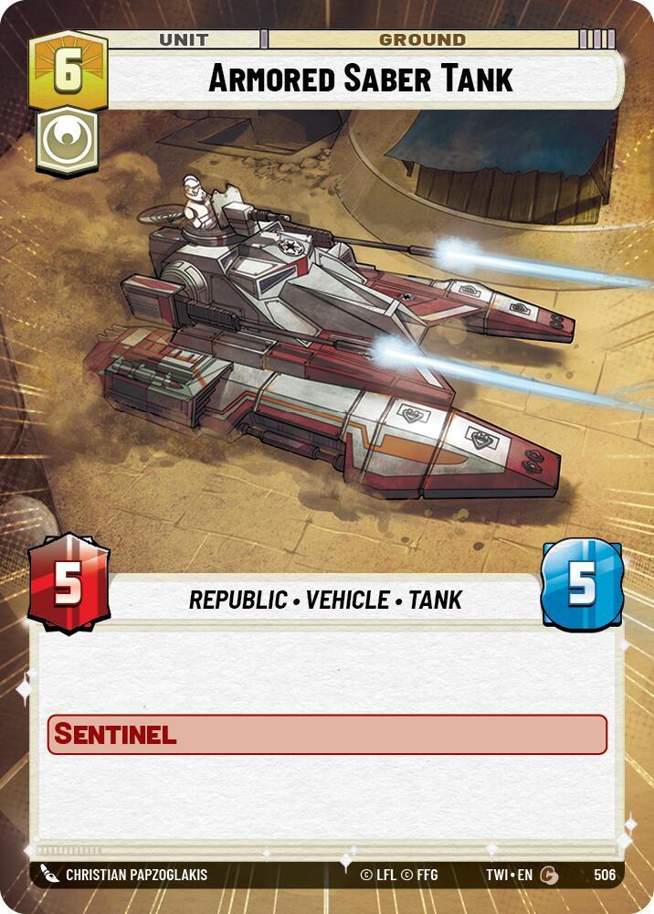 Armored Saber Tank (506) (Hyperspace) (506) [Twilight of the Republic] | Tabernacle Games