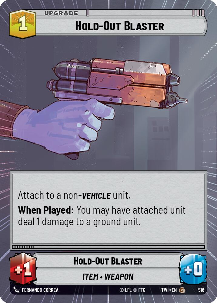 Hold-Out Blaster (516) (Hyperspace) (516) [Twilight of the Republic] | Tabernacle Games
