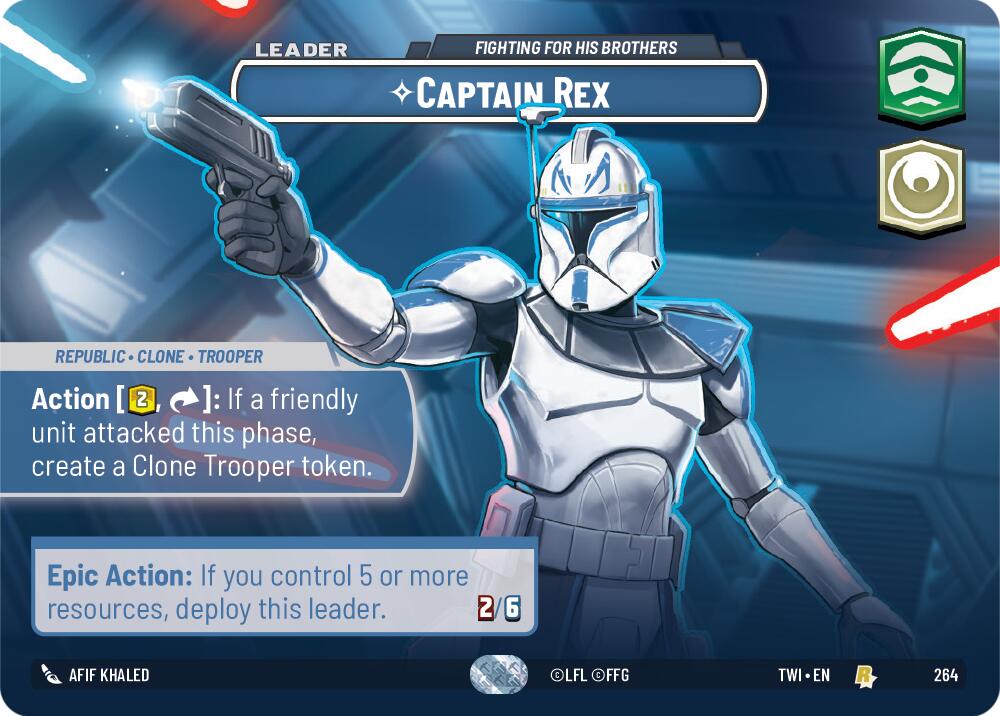 Captain Rex - Fighting For His Brothers (264) (Showcase) (264) [Twilight of the Republic] | Tabernacle Games