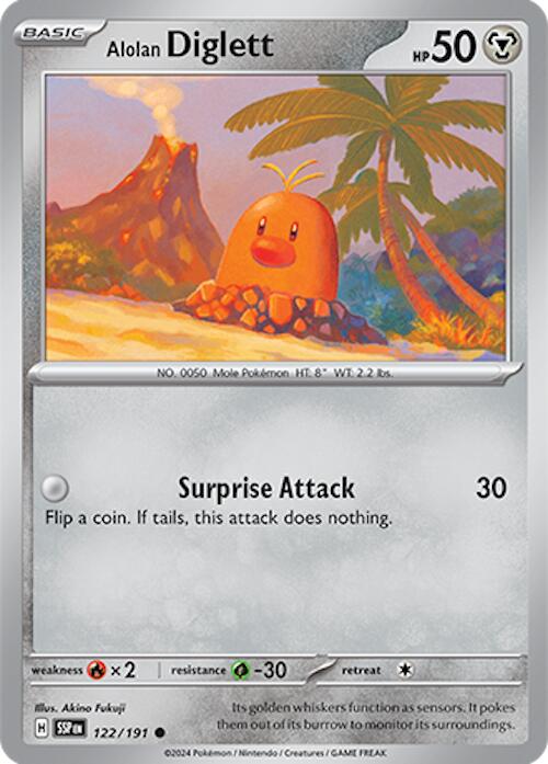 Alolan Diglett (122/191) [Scarlet & Violet: Surging Sparks] | Tabernacle Games