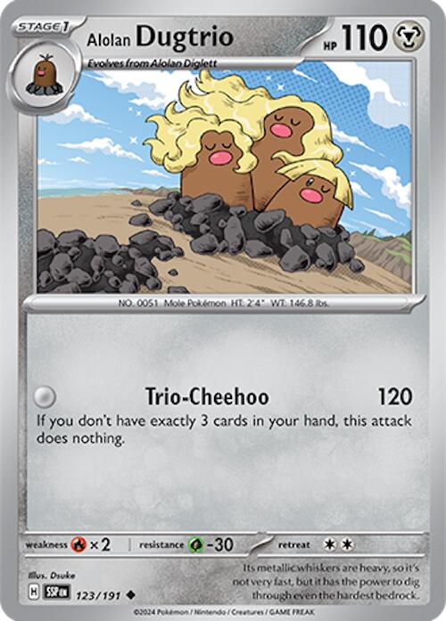 Alolan Dugtrio (123/191) [Scarlet & Violet: Surging Sparks] | Tabernacle Games