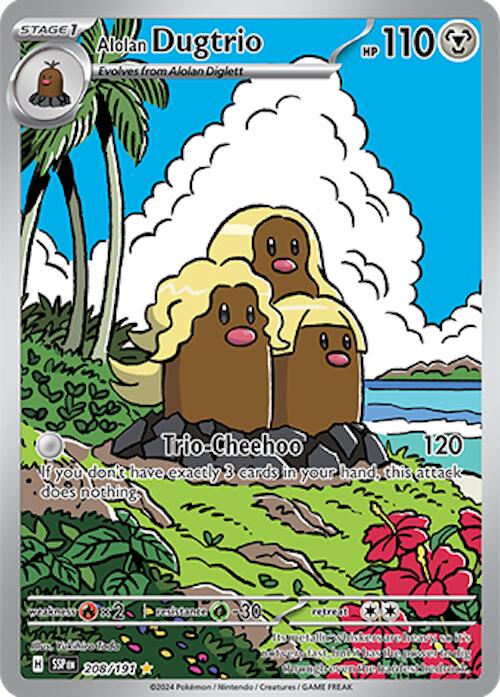 Alolan Dugtrio (208/191) [Scarlet & Violet: Surging Sparks] | Tabernacle Games