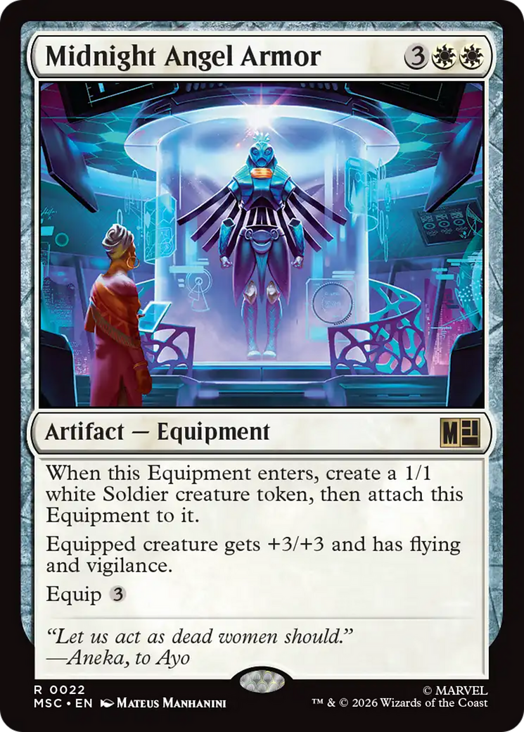 Midnight Angel Armor (Surge Foil) [Marvel Super Heroes Commander] | Tabernacle Games
