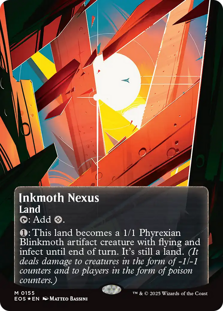 Inkmoth Nexus (0155) (Borderless) (Galaxy Foil) [Edge of Eternities: Stellar Sights] | Tabernacle Games