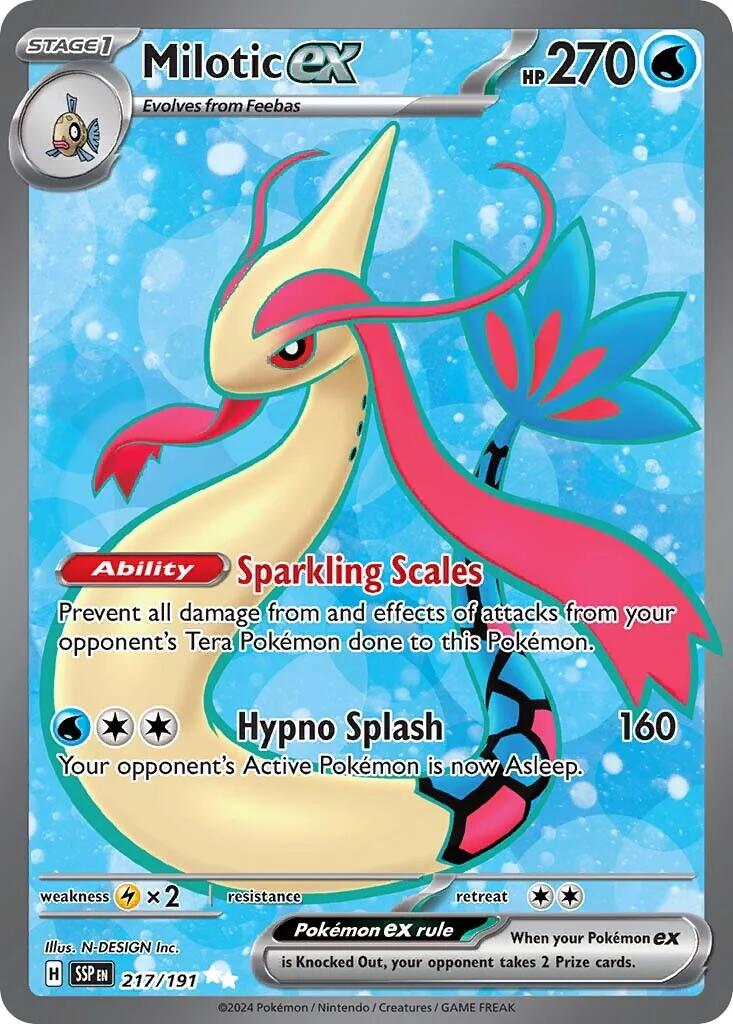 Milotic ex (217/191) [Scarlet & Violet: Surging Sparks] | Tabernacle Games