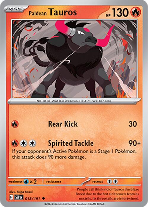 Paldean Tauros (018/191) [Scarlet & Violet: Surging Sparks] | Tabernacle Games