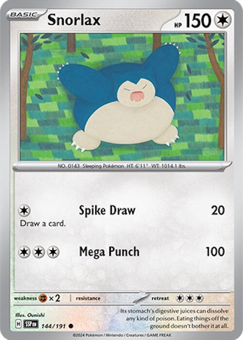 Snorlax (144/191) [Scarlet & Violet: Surging Sparks] | Tabernacle Games