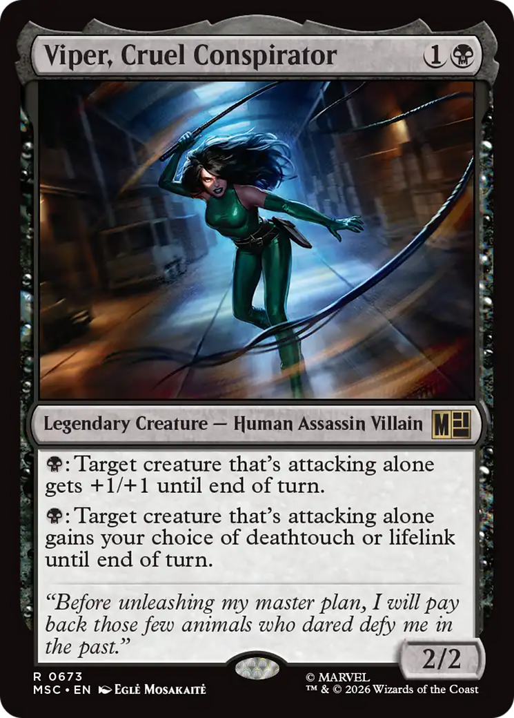 Viper, Cruel Conspirator [Marvel Super Heroes Commander] | Tabernacle Games