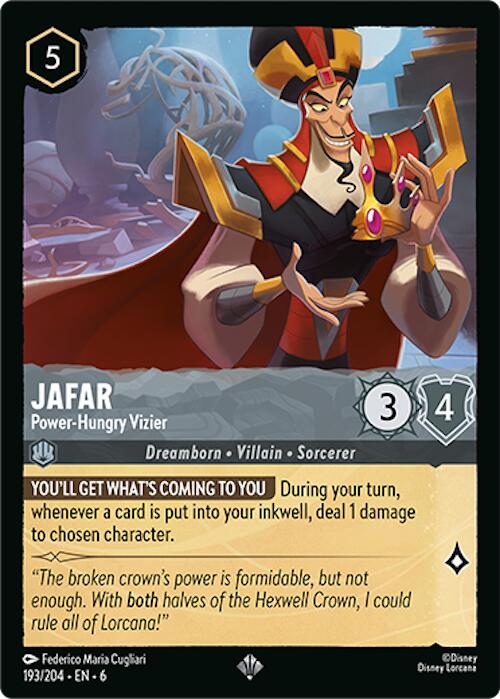 Jafar - Power-Hungry Vizier (193/204) [Azurite Sea] | Tabernacle Games