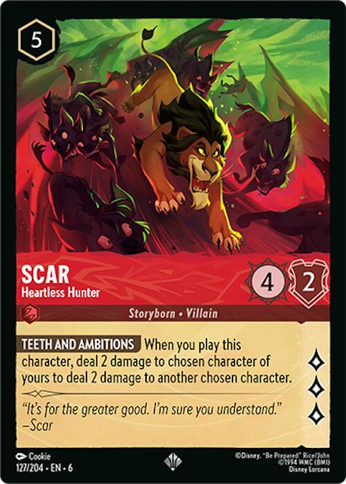 Scar - Heartless Hunter (127/204) [Azurite Sea] | Tabernacle Games