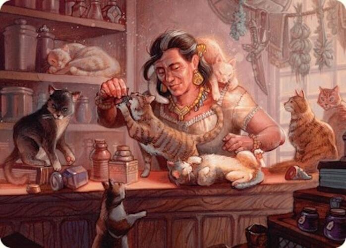 Cat Collector Art Card (1/54) [Foundations Art Series] | Tabernacle Games