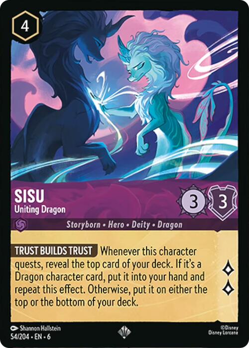 Sisu - Uniting Dragon (54/204) [Azurite Sea] | Tabernacle Games