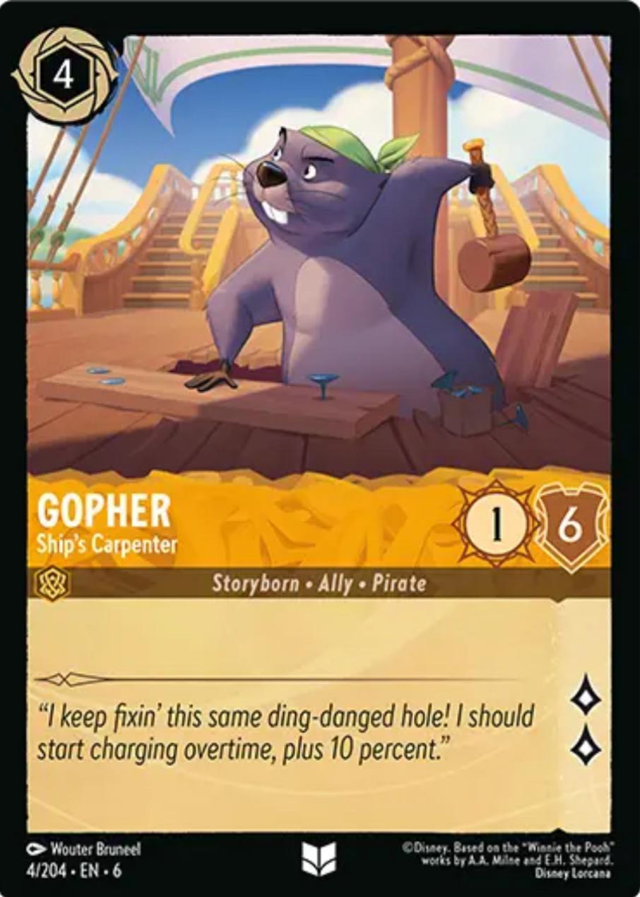 Gopher - Ship's Carpenter (4/204) [Azurite Sea] | Tabernacle Games