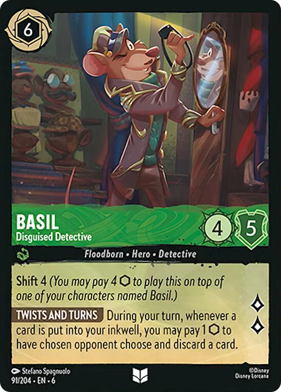 Basil - Disguised Detective (91/204) [Azurite Sea] | Tabernacle Games