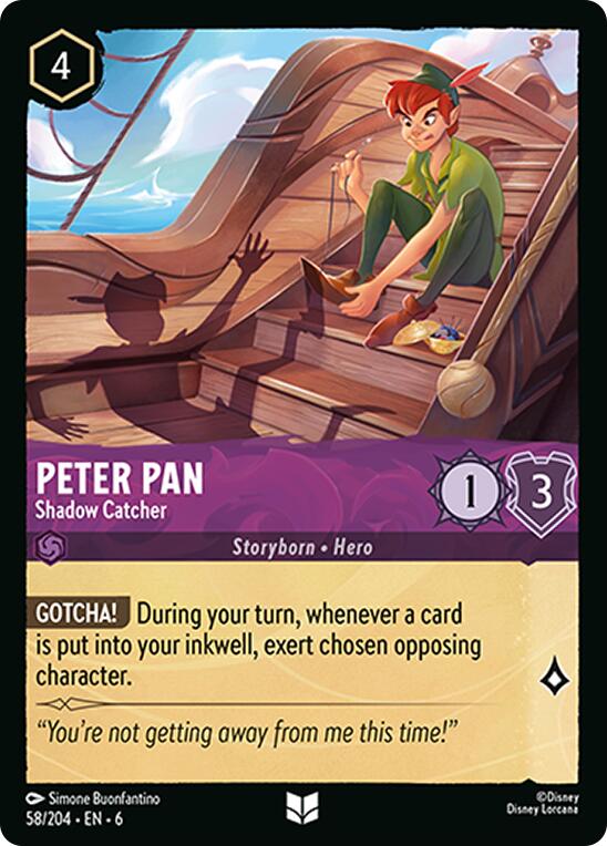 Peter Pan - Shadow Catcher (58/204) [Azurite Sea] | Tabernacle Games