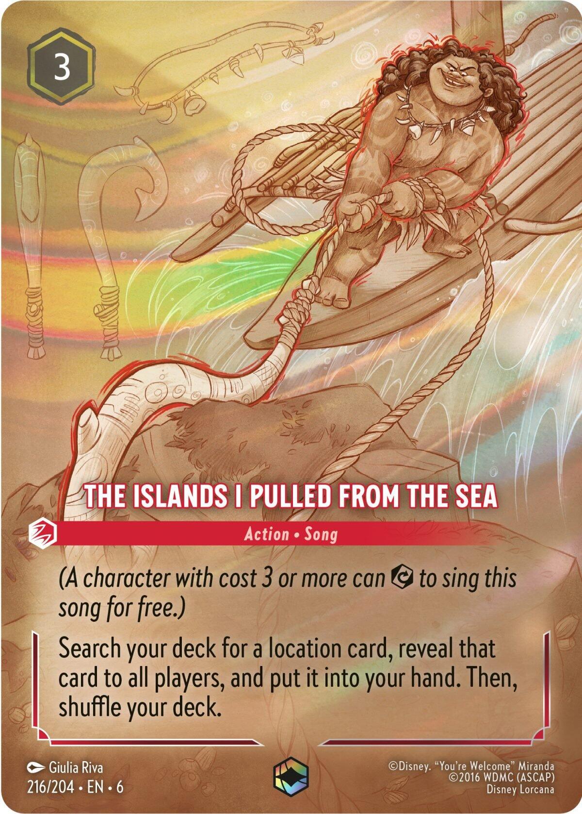 The Islands I Pulled From The Sea (Enchanted) (216/204) [Azurite Sea] | Tabernacle Games