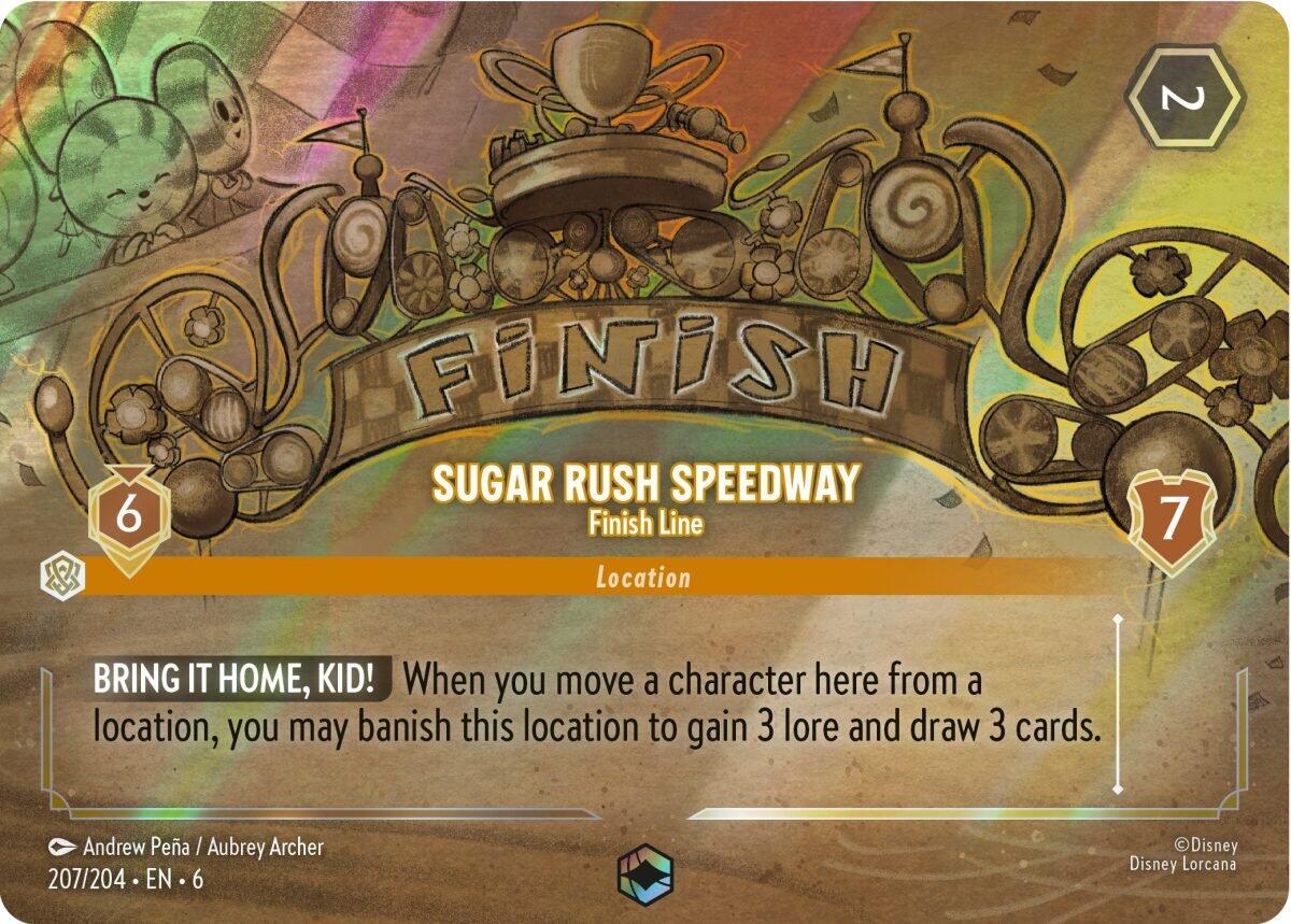 Sugar Rush Speedway - Finish Line (Enchanted) (207/204) [Azurite Sea] | Tabernacle Games