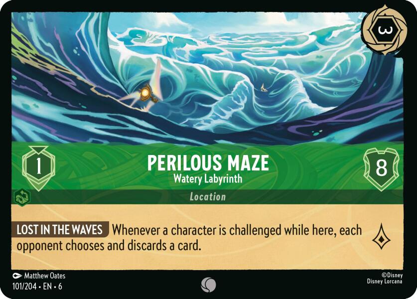 Perilous Maze - Watery Labyrinth (101/204) [Azurite Sea] | Tabernacle Games