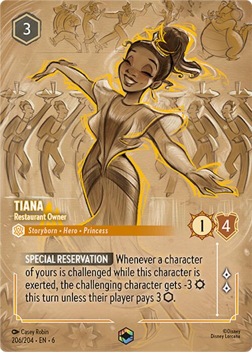 Tiana - Restaurant Owner (Enchanted) (206/204) [Azurite Sea] | Tabernacle Games