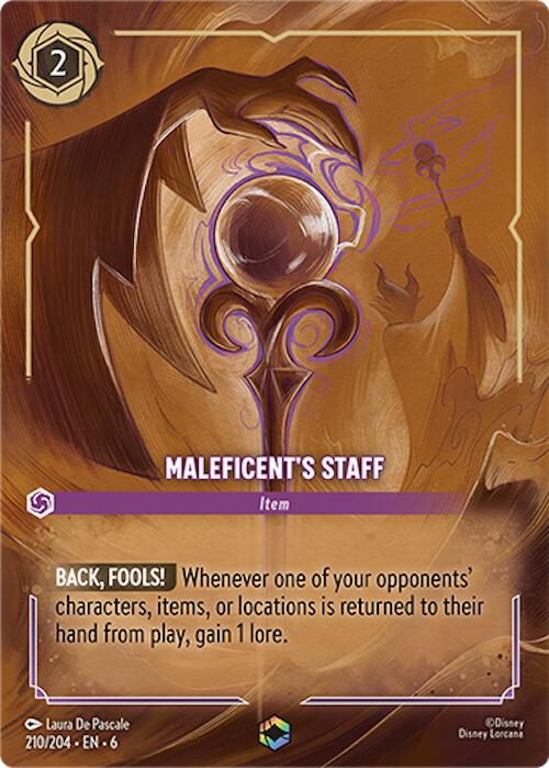 Maleficent's Staff (Enchanted) (210/204) [Azurite Sea] | Tabernacle Games