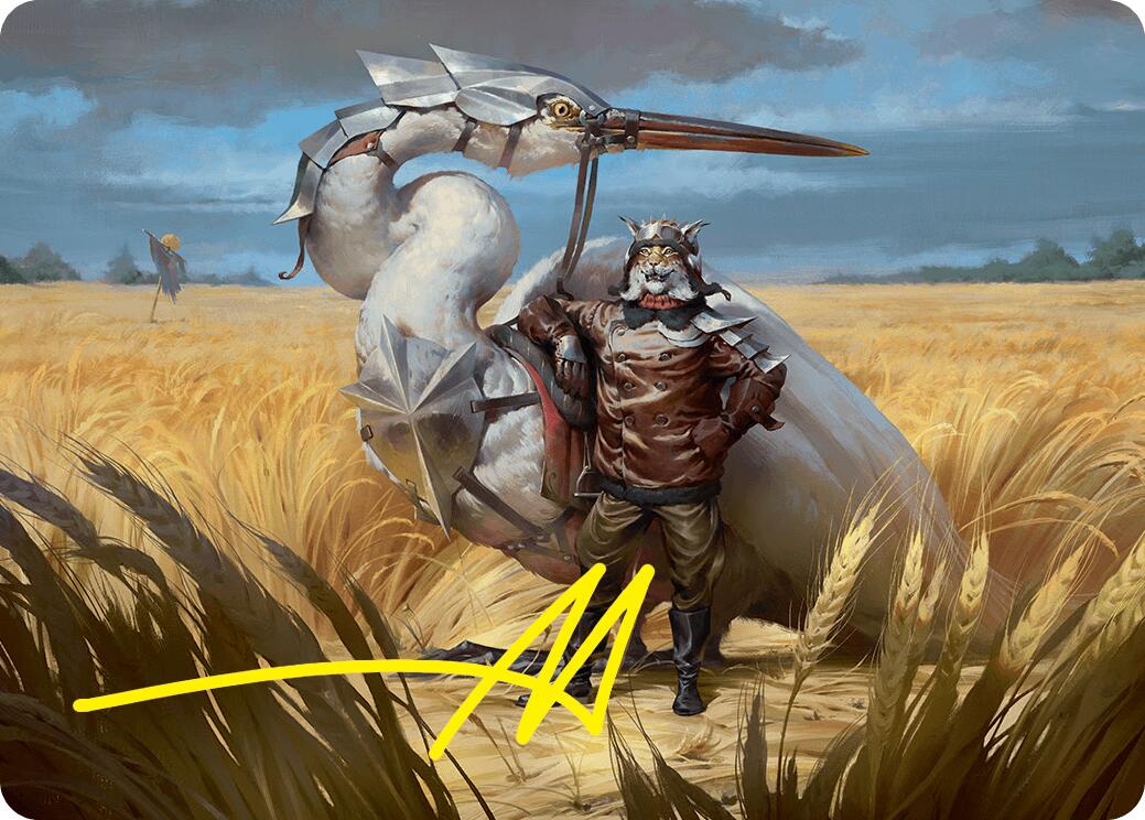 Skyknight Squire Art Card (4/54) (Gold-Stamped Signature) [Foundations Art Series] | Tabernacle Games