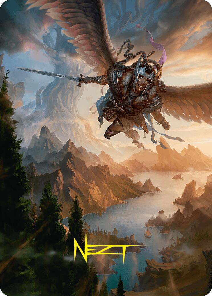Youthful Valkyrie Art Card (28/54) (Gold-Stamped Signature) [Foundations Art Series] | Tabernacle Games