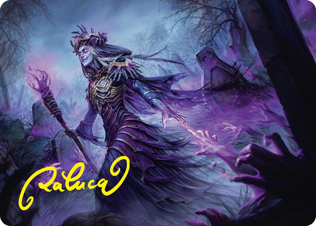 Zul Ashur, Lich Lord Art Card (10/54) (Gold-Stamped Signature) [Foundations Art Series] | Tabernacle Games