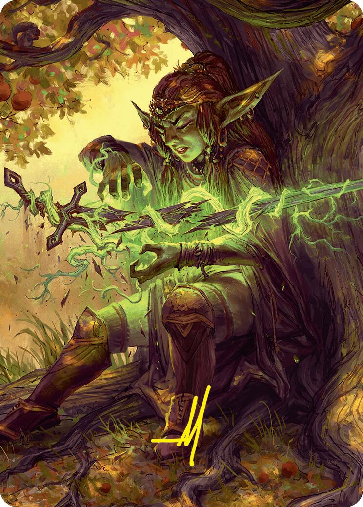 Reclamation Sage Art Card (45/54) (Gold-Stamped Signature) [Foundations Art Series] | Tabernacle Games