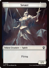 Spirit (0006) // Illusion Double-Sided Token [Secrets of Strixhaven Commander Tokens] | Tabernacle Games