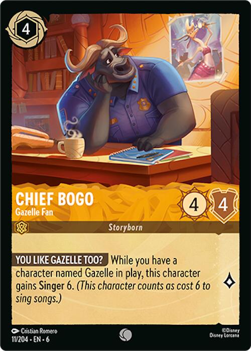 Chief Bogo - Gazelle Fan (11/204) [Azurite Sea] | Tabernacle Games