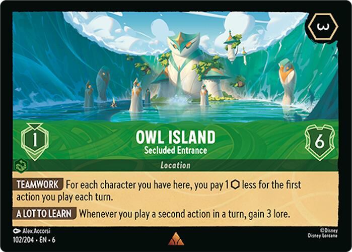 Owl Island - Secluded Entrance (102/204) [Azurite Sea] | Tabernacle Games