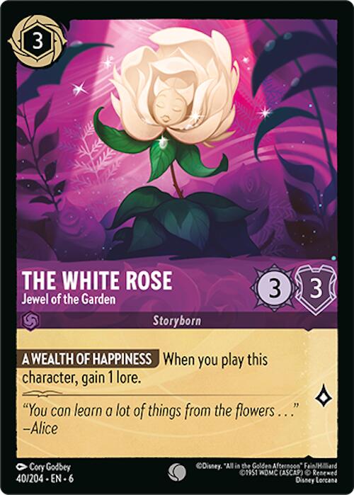 The White Rose - Jewel of the Garden (40/204) [Azurite Sea] | Tabernacle Games