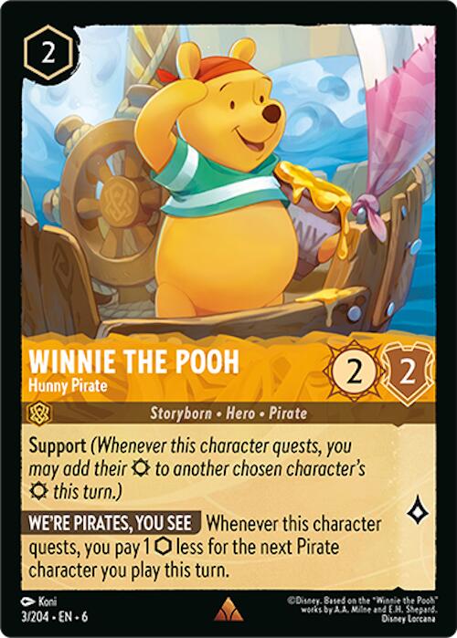 Winnie the Pooh - Hunny Pirate (3/204) [Azurite Sea] | Tabernacle Games