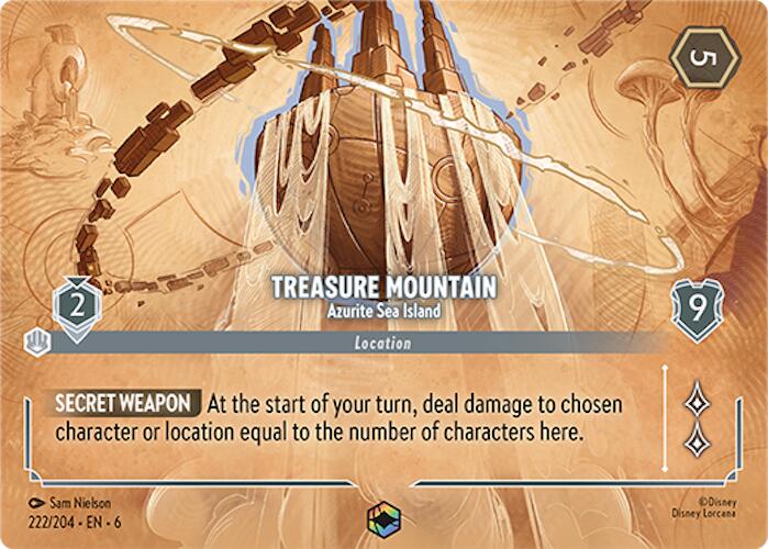 Treasure Mountain - Azurite Sea Island (Enchanted) (222/204) [Azurite Sea] | Tabernacle Games