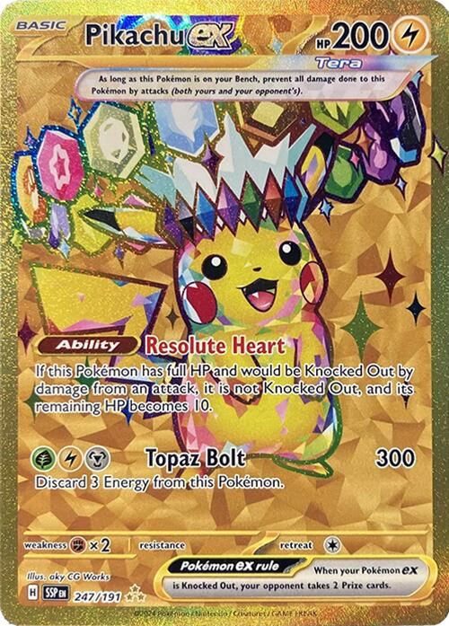 Pikachu ex (247/191) [Scarlet & Violet: Surging Sparks] | Tabernacle Games