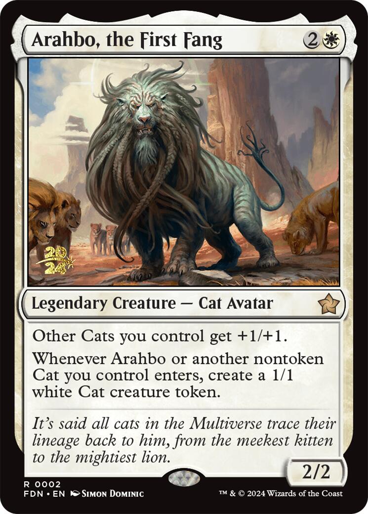 Arahbo, the First Fang [Foundations Prerelease Promos] | Tabernacle Games