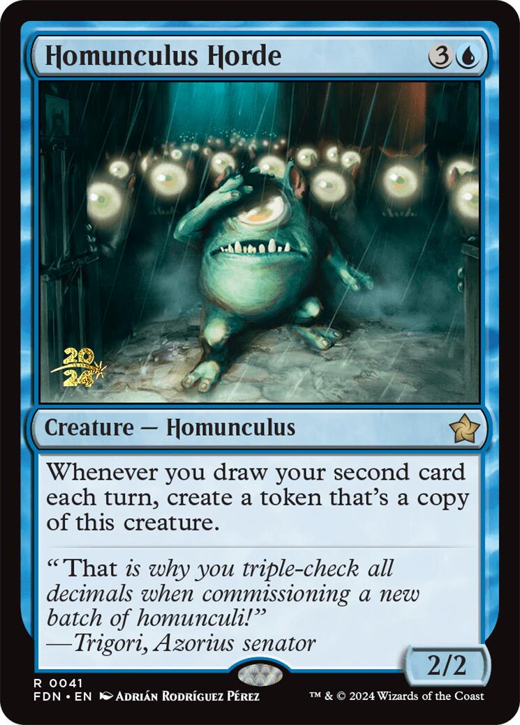 Homunculus Horde [Foundations Prerelease Promos] | Tabernacle Games