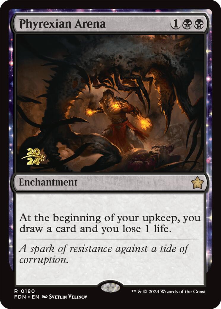 Phyrexian Arena [Foundations Prerelease Promos] | Tabernacle Games