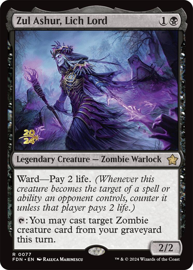 Zul Ashur, Lich Lord [Foundations Prerelease Promos] | Tabernacle Games