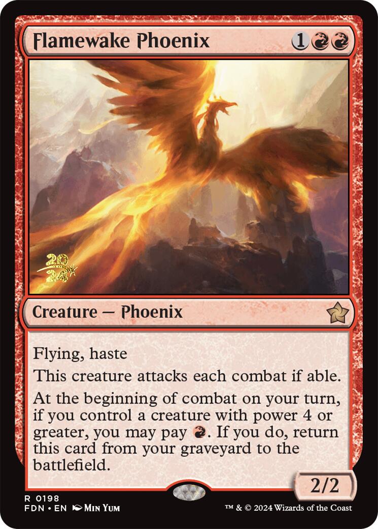 Flamewake Phoenix [Foundations Prerelease Promos] | Tabernacle Games