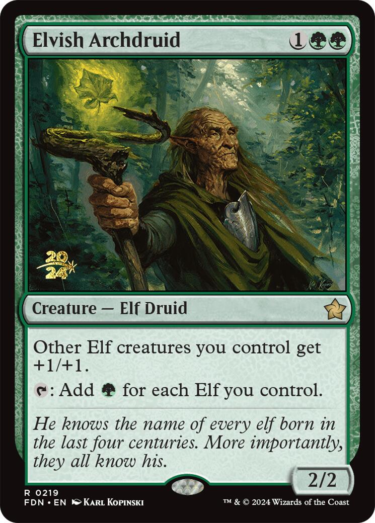 Elvish Archdruid [Foundations Prerelease Promos] | Tabernacle Games