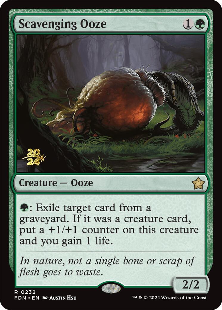 Scavenging Ooze [Foundations Prerelease Promos] | Tabernacle Games