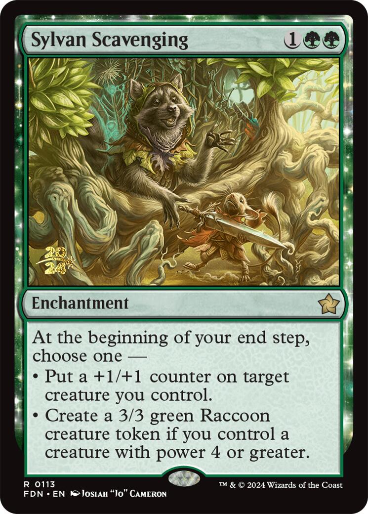 Sylvan Scavenging [Foundations Prerelease Promos] | Tabernacle Games