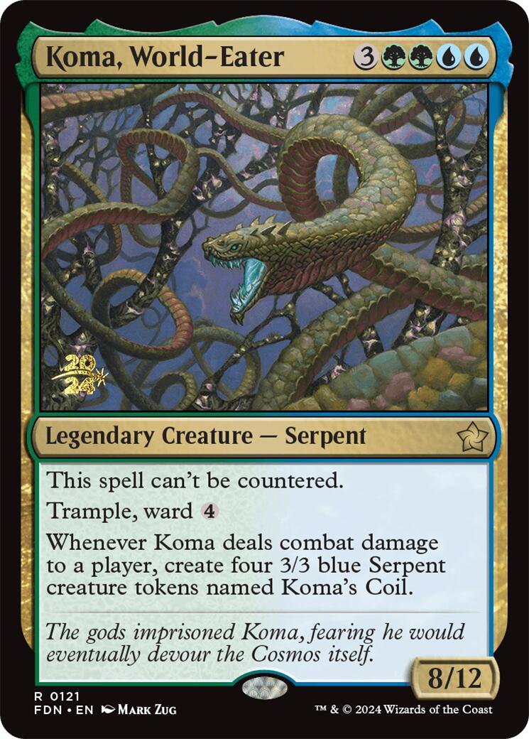 Koma, World-Eater [Foundations Prerelease Promos] | Tabernacle Games