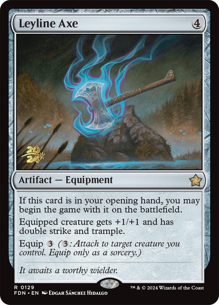 Leyline Axe [Foundations Prerelease Promos] | Tabernacle Games