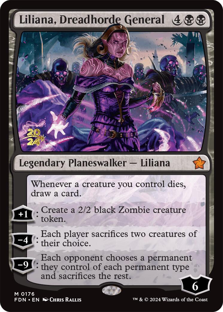 Liliana, Dreadhorde General [Foundations Prerelease Promos] | Tabernacle Games