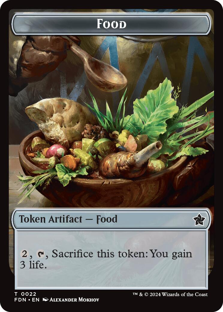 Food // Treasure Double-Sided Token [Foundations Tokens] | Tabernacle Games