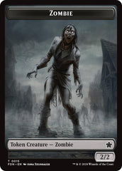 Goblin // Zombie Doubled-Sided Token [Foundations Tokens] | Tabernacle Games